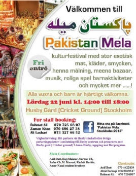 Pakistan Mela Stockholm 2013 